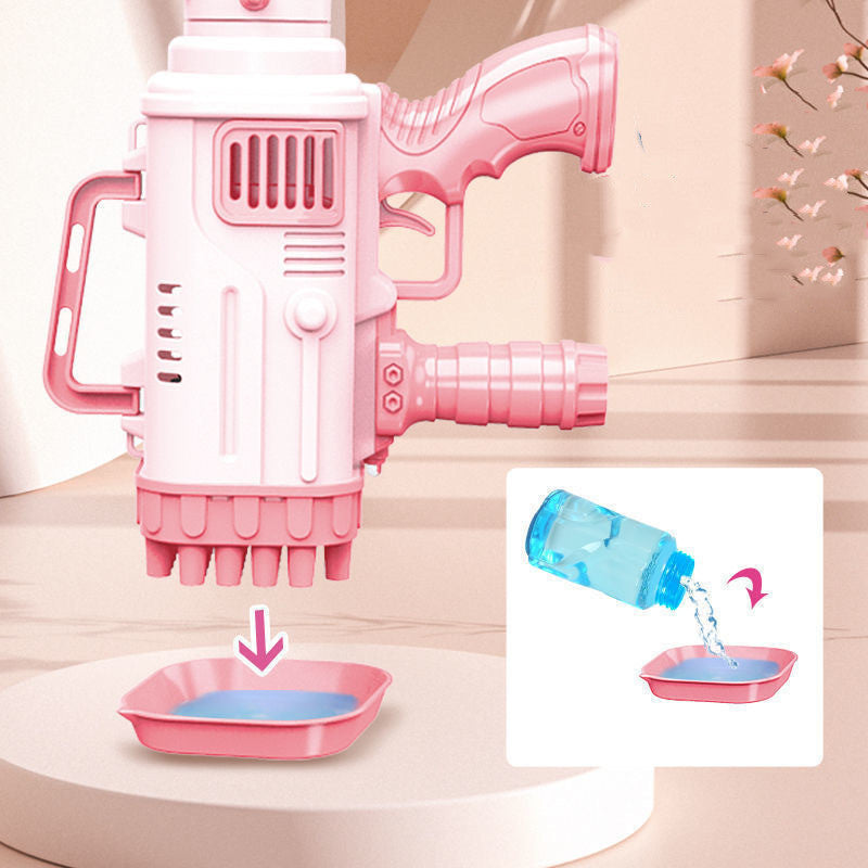 32-Hole Electric Bazooka Bubble Gun