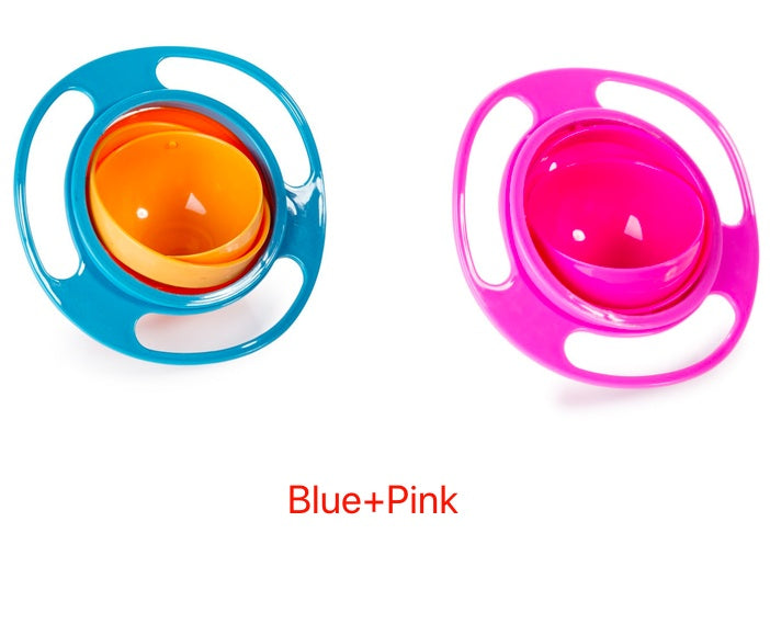 360° Rotating Spill-Proof Bowl