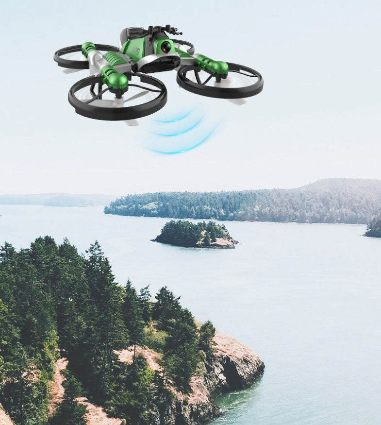 WiFi FPV 2-in-1 Foldable RC Drone & Motorcycle