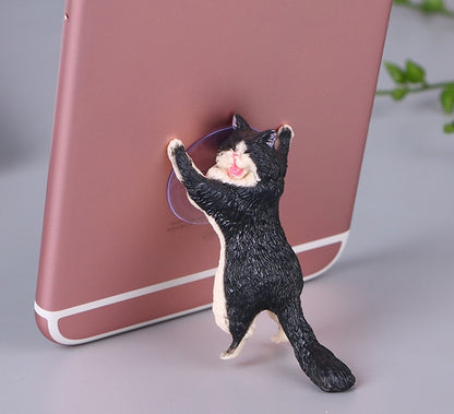 Lazy cat mobile phone holder