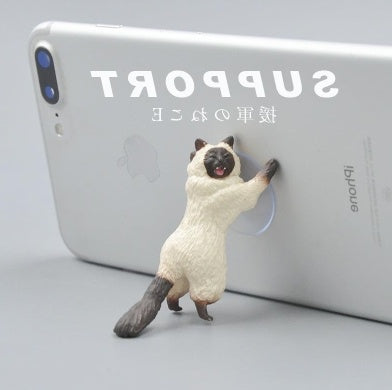 Lazy cat mobile phone holder