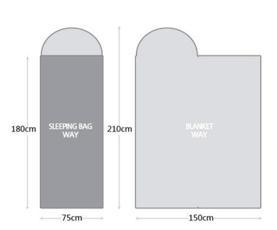 Portable Waterproof Outdoor Camping Sleeping Bag with Hood