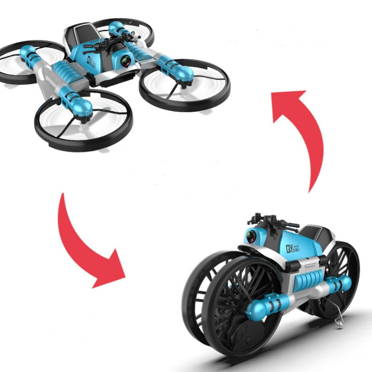 WiFi FPV 2-in-1 Foldable RC Drone & Motorcycle