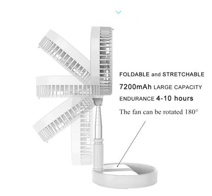 New Portable Fan Hot Selling USB Charging Portable Mini Multi-function Floor Fan For Home Outdoor Camping Air Conditioner