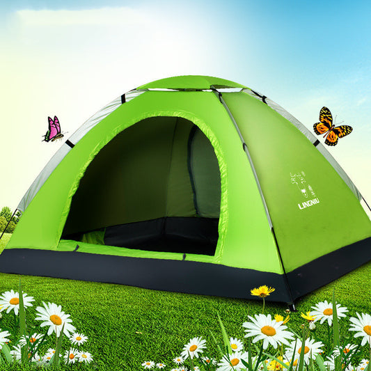 Single-Layer Camping Tent for Outdoor and Beach Use