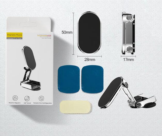 Foldable Magnetic Car Phone Holder – Universal Air Vent Mount for GPS & Smartphones