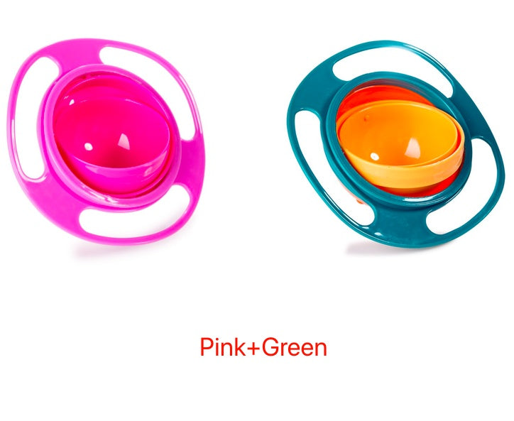 360° Rotating Spill-Proof Bowl