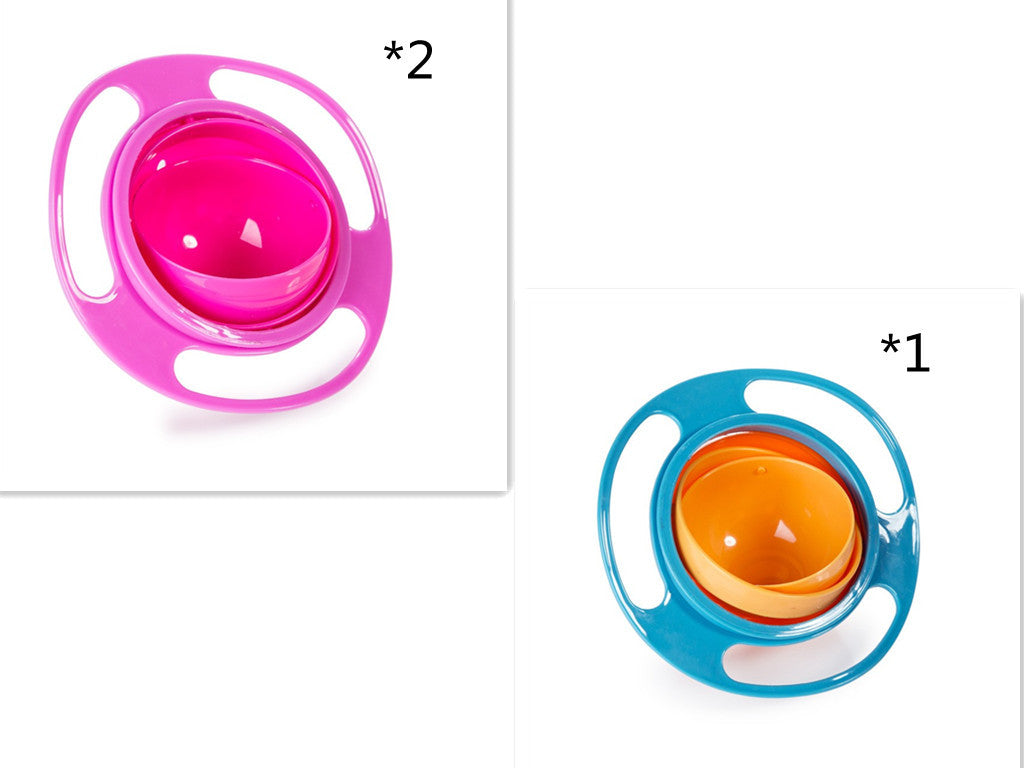 360° Rotating Spill-Proof Bowl