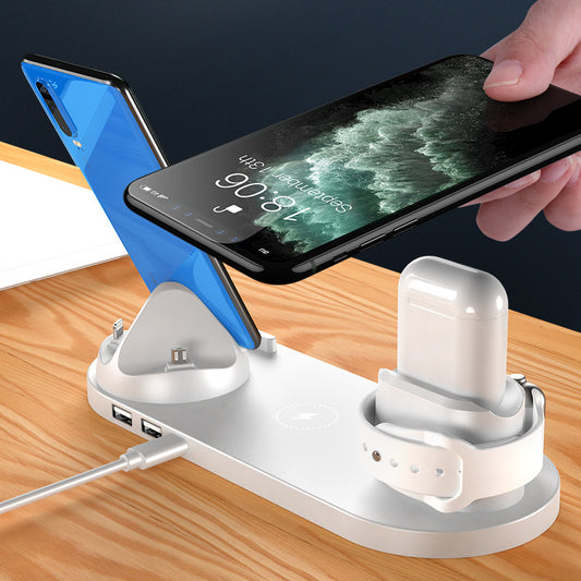 6-in-1 Fast Wireless Charging Dock for iPhone, Phone, Watch & More
