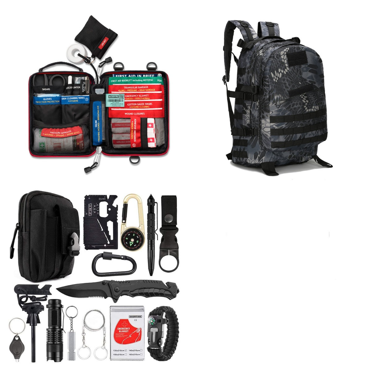 New Outdoor Camping Multi-Function Tool for Survival and Self-Defense