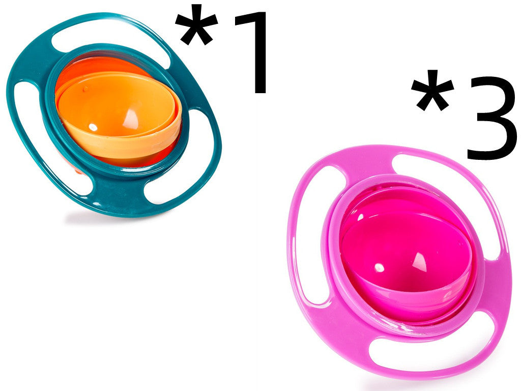 360° Rotating Spill-Proof Bowl