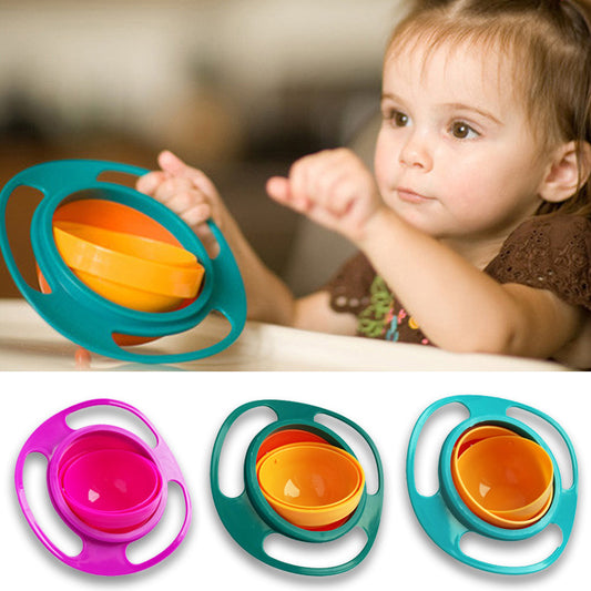 360° Rotating Spill-Proof Bowl